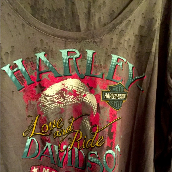 Harley-Davidson Tops - Vintage Love & Ride Harley Shirt